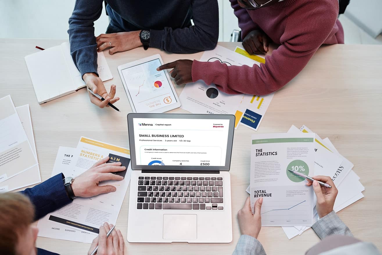 Business owners using Menna Credit Report